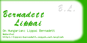 bernadett lippai business card